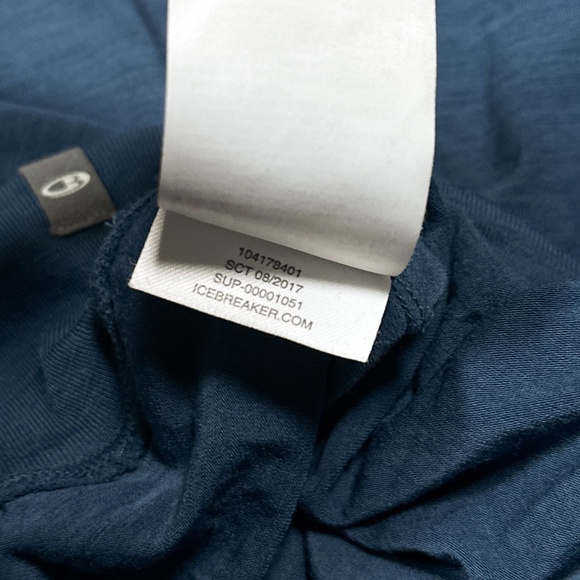 Icebreaker Mira Merino Wool Cool Lite Blue Base Layer L/S T Shirt Womens Medium - Picture 7 of 8